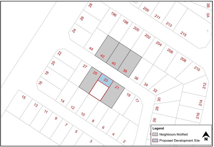 Figure 1-7: Example 5 - Front of site