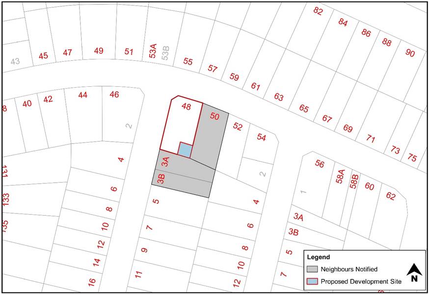 Figure 1-8: Example 6 - Rear corner of site