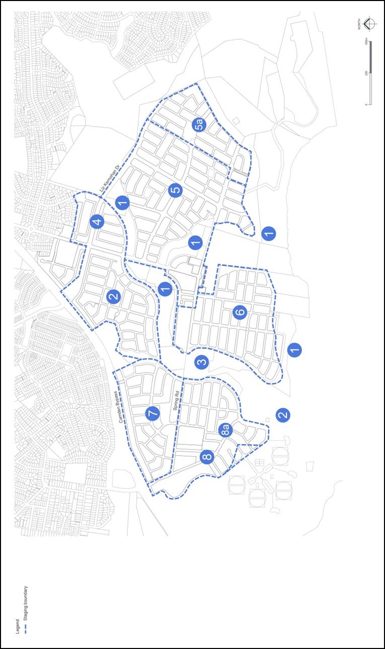 Figure 2-4: Spring Farm Staging Plan