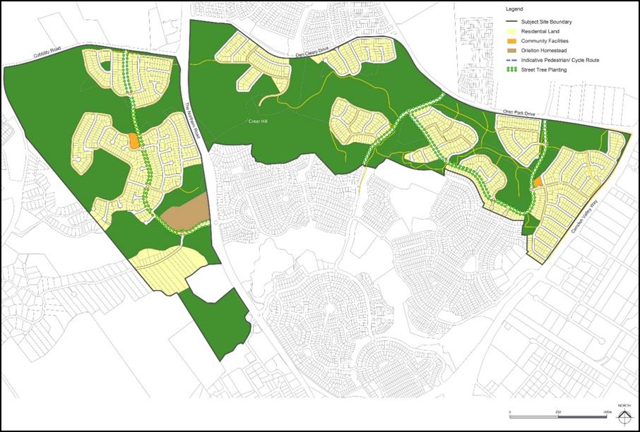 Figure 4-2: Harrington Grove Structure Plan