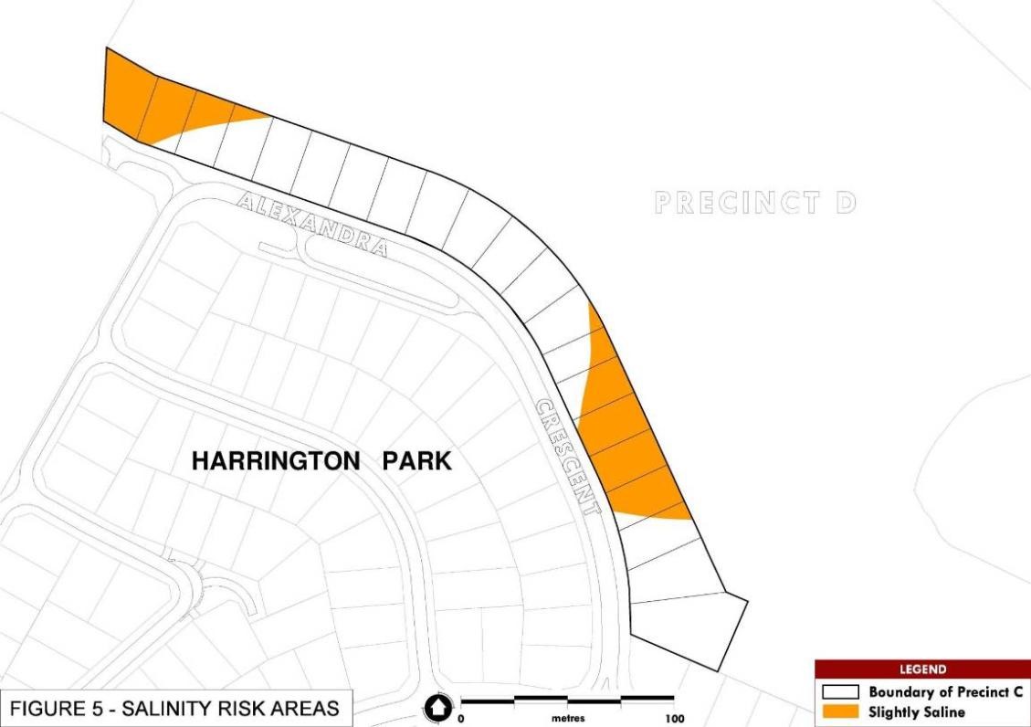 Figure 4-29: Salinity Risk Areas in Precinct C